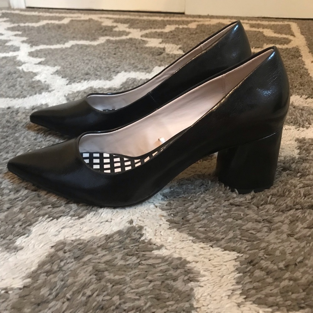 Zara Basics Pointed Toe Block Heels (size 37)